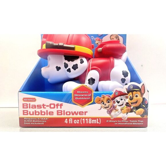 Paw Patrol Marshall Action Blast-Off Bubble Blower Nickelodeon No-Spill 6" Long - Picture 8 of 10
